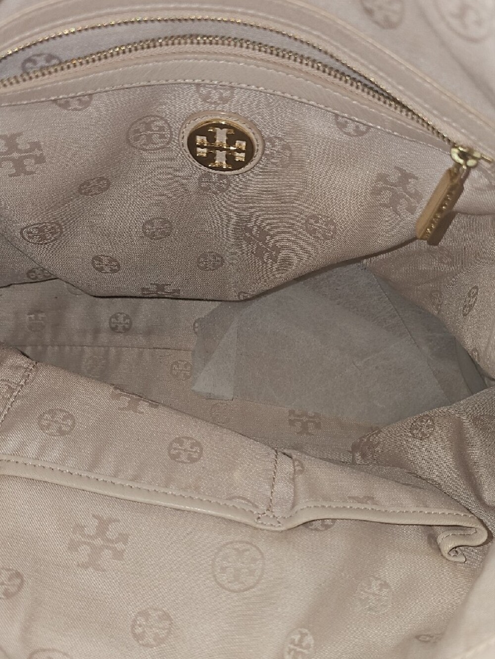 Tory Burch Leather Tote Handbag And Wallet Set Classic Designer Purse | - Picture 4 of 12